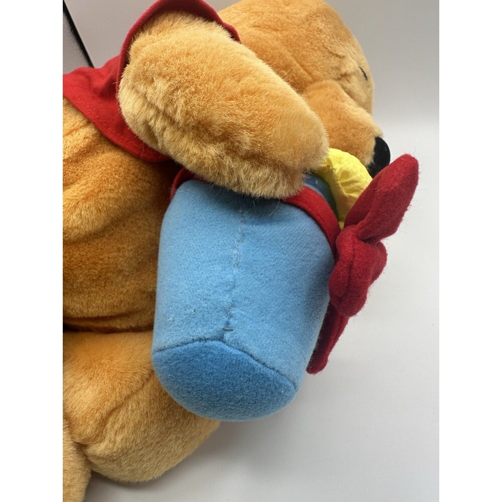 Disney Winnie the Pooh Baby Plush Rattle Lot Classic Nursery Toy VTG Hunny Pot - Picture 9 of 16
